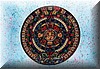 Calendario azteca1 - pittura su vetro