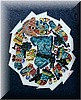 Coyolxauhqui diosa de la Luna - pittura su vetro